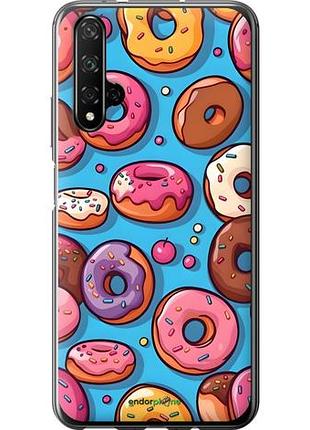 Чехол на huawei nova 5t пончики хуавей нова 5т