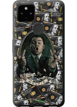 Чехол на google pixel 5a волк с валл стрит