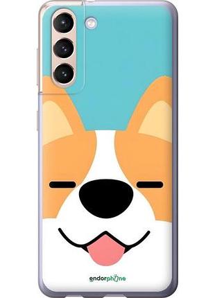 Чехол на samsung galaxy s21 забавный корги самсунг с21