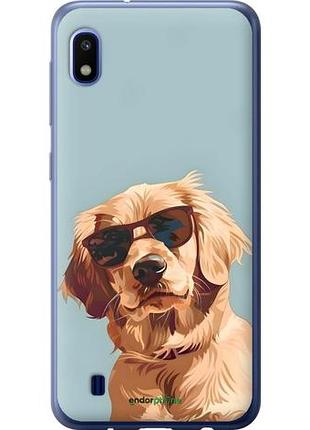 Чехол на samsung galaxy a10 2019 a105f пес в очках самсунг а10 2019 а105ф