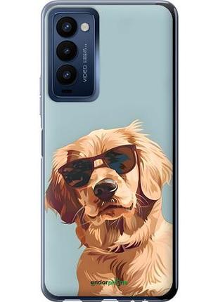 Чохол на tecno camon 18 ch6n пес в окулярах
