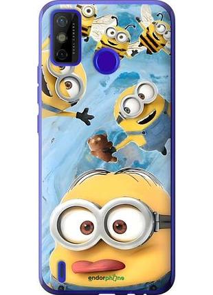 Чехол на tecno spark 6 go ke5 миньоны текно спарк 6 гo ке5