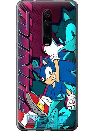 Чехол на xiaomi redmi k20 pro соник sonic сяоми редми к20 про
