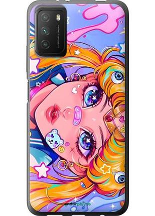 Чехол на xiaomi poco m3 сейлор мун 4 сяоми поко м3