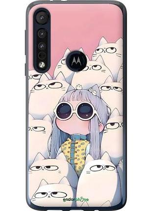 Чохол на motorola one macro малюшка з котами