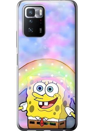 Чехол на xiaomi poco x3 gt спанч боб, sponge bob сяоми поко х3 гт
