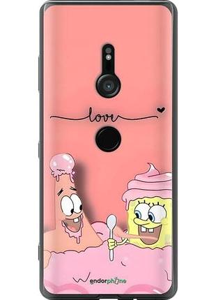 Чехол на sony xperia xz3 h9436 спанч боб, sponge bob сони эксперия хз3 х9436