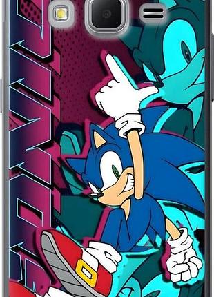 Чехол на samsung galaxy core prime g360h соник sonic самсунг кор прайм г360х