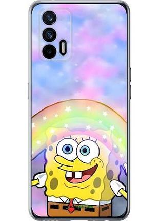 Чехол на realme gt 5g спанч боб, sponge bob риалми гт 5г