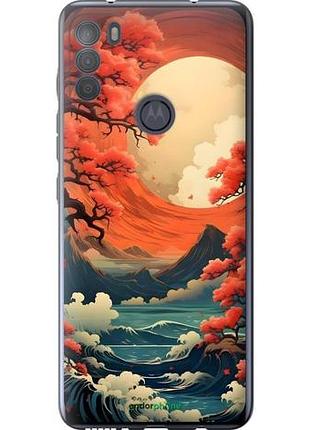 Чехол на motorola g50 природа японии моторола г50