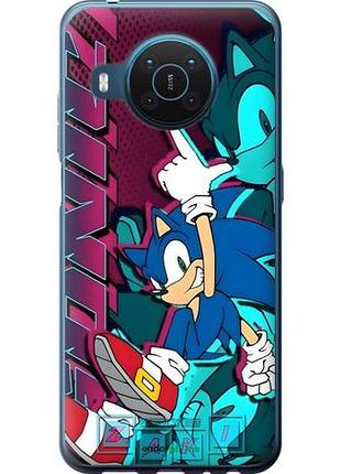 Чехол на nokia x20 соник sonic нокиа х20