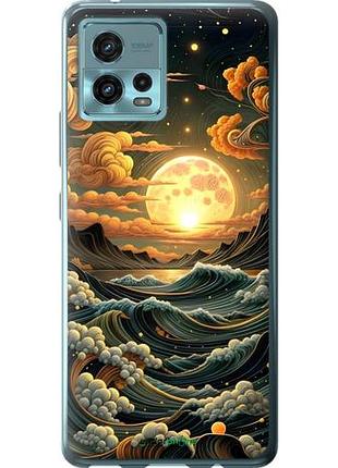 Чехол на motorola g72 арт волны моторола г72