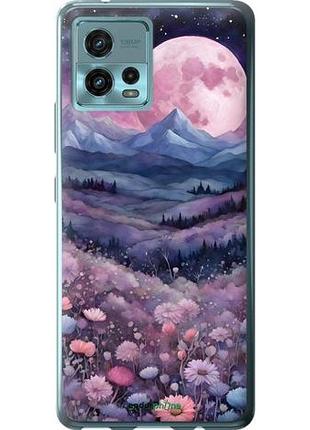 Чехол на motorola g72 ночь луна арт моторола г72