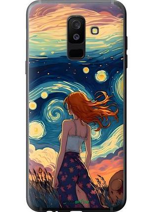 Чохол на samsung galaxy a6 plus 2018 дівчина арт