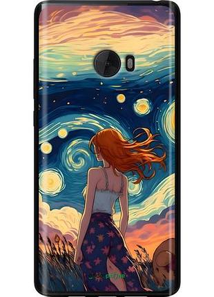 Чехол на xiaomi mi note 2 девушка арт сяоми ми ноут 2