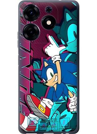 Чехол на tecno spark 10 pro соник sonic текно спарк 10 про