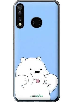 Чехол на tecno camon 12 cc7 милый мишка текно камон 12 сс7
