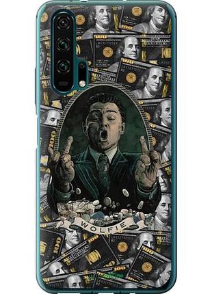 Чехол на huawei honor 20 pro дикаприо – волк с уолл-стрит хуавей хонор 20 про