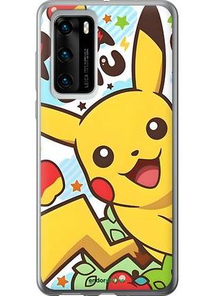 Чехол на huawei p40 пикачу 2