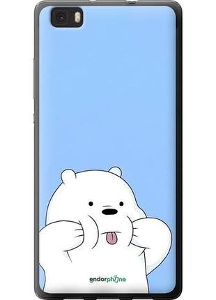 Чехол на huawei ascend p8 lite милый мишка хуавей асценд п8 лайт