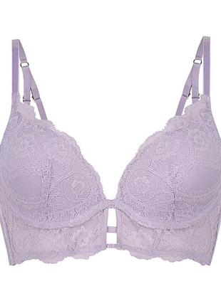 Hunkemöller бюстгальтер на кісточках з подушечкою ollie - фіолетовий - розмір b75