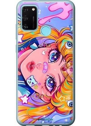 Чехол на huawei honor 9a сейлор мун 4 хуавей хонор 9а