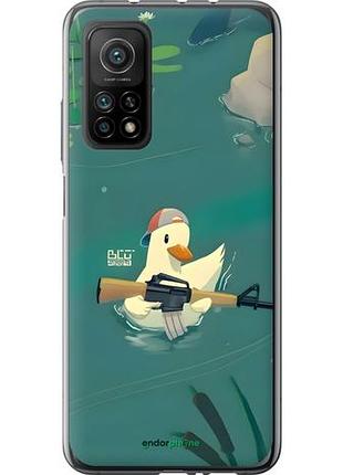 Чехол на xiaomi mi 10t уточка с автоматом сяоми ми 10т