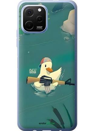 Чехол на huawei nova y61 уточка с автоматом хуавей нова у61