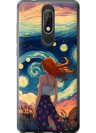 Чохол на nokia 5.1 дівчина арт