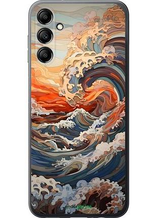 Чехол на samsung galaxy a14 a145f арт волны