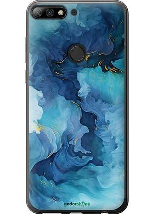 Чехол на huawei honor 7c pro акварель хуавей хонор 7с про