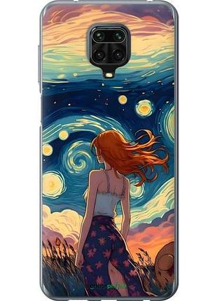 Чехол на xiaomi redmi note 9s девушка арт сяоми редми ноут 9с