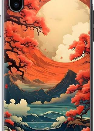 Чехол на iphone xs природа японии айфон хс