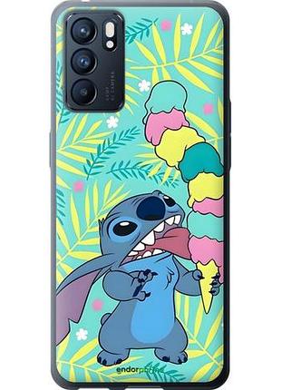 Чехол на oppo reno6 5g стич