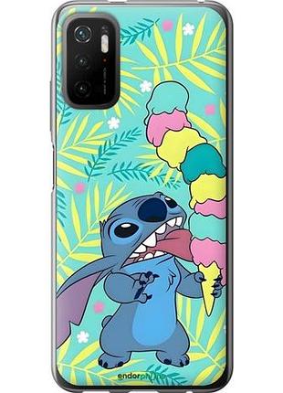 Чехол на xiaomi redmi note 10 5g стич