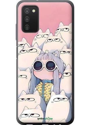 Чохол на samsung galaxy a03s a037f малюк з котами