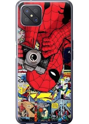 Чехол на oppo a92s человек паук, spiderman 2 оппо а92с 2