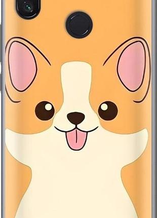 Чехол на xiaomi mi max 3 милый пес сяоми ми макс 3