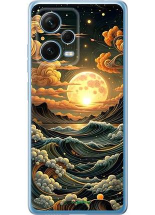 Чехол на xiaomi redmi note 12 pro+ 5g арт волны сяоми редми ноут 12 про+ 5г