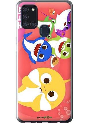 Чехол на samsung galaxy a21s a217f бейби шаркс