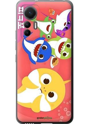 Чехол на xiaomi 12 lite бейби шаркс сяоми 12 лайт