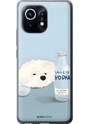 Чехол на xiaomi mi 11 пес водка сяоми ми 11