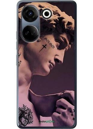 Чехол на tecno camon 20 pro давид тату текно камон 20 про