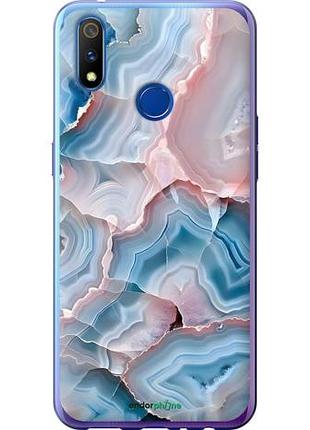Чехол на realme 3 pro мрамор