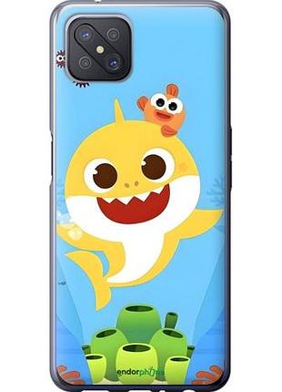 Чехол на oppo a92s бейби шарк оппо а92с