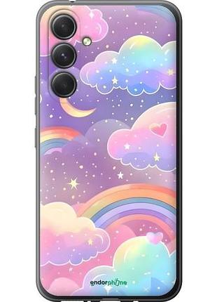 Чехол на samsung galaxy a54 a546e облака и радуга самсунг а54 а546е