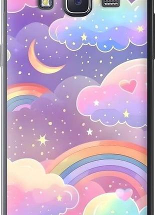 Чехол на samsung galaxy j5 (2015) j500h облака и радуга самсунг й5 (2015) й500х