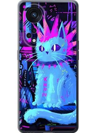 Чехол на oppo oppo reno 8t 5g кот панк оппооппо рено 8т 5г