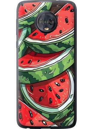 Чехол на motorola moto g6 plus арбуз моторола мото г6 плюс