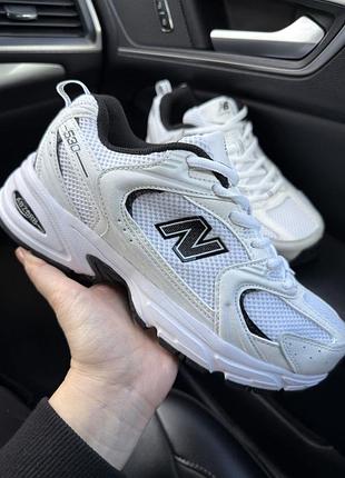 Кроссовки new balance 530 white black lux